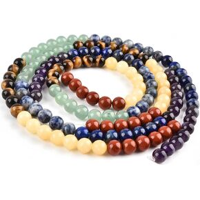 HAAMIIQII 45pcs 8mm Natural Turquoise Imperial Jasper Stone Beads Round Loose Gemstone Beads for Jewelry Making Strand 15 Inch