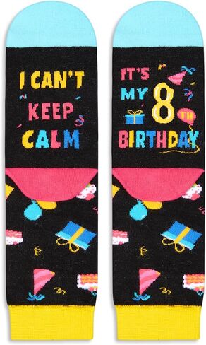 HAPPYPOP 6th Birthday Gifts Ideas Socks - Gifts for Girls Boys Age 6, Six Year Old Gifts for Kids, Presents for 6 Year Olds in Saudi Arabia