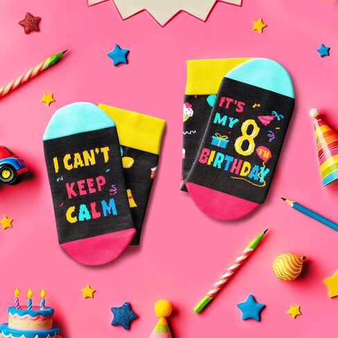 HAPPYPOP 6th Birthday Gifts Ideas Socks - Gifts for Girls Boys Age 6, Six Year Old Gifts for Kids, Presents for 6 Year Olds in Saudi Arabia