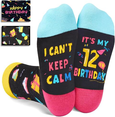 HAPPYPOP 6th Birthday Gifts Ideas Socks - Gifts for Girls Boys Age 6, Six Year Old Gifts for Kids, Presents for 6 Year Olds in Saudi Arabia