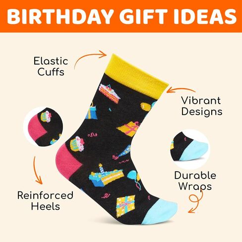 HAPPYPOP 6th Birthday Gifts Ideas Socks - Gifts for Girls Boys Age 6, Six Year Old Gifts for Kids, Presents for 6 Year Olds in Saudi Arabia