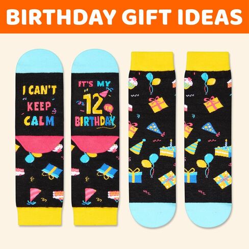 HAPPYPOP 6th Birthday Gifts Ideas Socks - Gifts for Girls Boys Age 6, Six Year Old Gifts for Kids, Presents for 6 Year Olds in Saudi Arabia