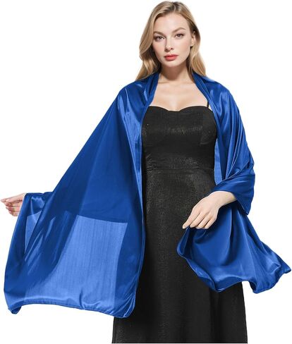 MUQU Women Shawls and Wraps for Evening Dresses Wedding Lightweight Sheer Crepe Pashmina Gifts in Saudi Arabia