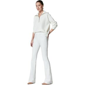 SPANX, Women's On-The-Go Kick Flare Pants, Classic White, Large