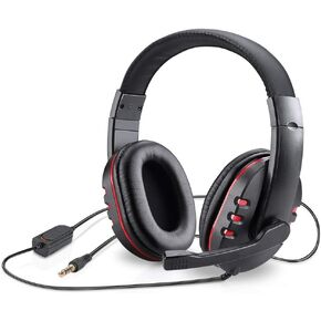 Picozon Gaming Headset with Microphone, 3.5mm Plug Headphone Compatible with PS5 PS4 PlayStation 4/5 Computer Laptop iPad Surface Smartphone - Camouflage Green