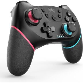 Switch Controller, Wireless Pro Controller Compatible with Nintendo Switch, Wireless Gamepad Joystick with Programmable Function【Upgraded Version】