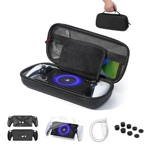 iofeiwak PS Portal Carrying Case & Accessories Set - Playstation Portal Hard Shell Carrying Case + Charging Cable + Thumb grip + Protective case + 2 Screen Protector