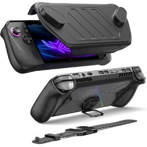 JSAUX PC0111 ModCase Compatible with ASUS ROG Ally X, ROG Ally X Case with Detachable Front Shell, Include Protective Case, Face Cover, Metal Bracket and Strap - Basic Set