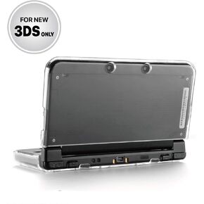 TNP New 3DS Case - Ultra Clear Crystal Transparent Hard Shell Protective Case Cover Skin for New 2015 Nintendo 3DS - [New Modified Hinge-Less Design]