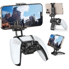PS5 Controller Phone Mount Clip, PS5 Mobile Gaming Phone Controller Holder for PlayStation 5, PS5 Remote Play Phone Stand Replacement for PlayStation 3 Chargers