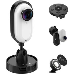 TELESIN 2 in1 Magnetic Mount for Insta 360 Go3/Go3s, Fabric Mount with 360° Rotation Ball Head, Flexible Fixed Angle, Action Camera Accessories for Insta 360 Go3/Go3s