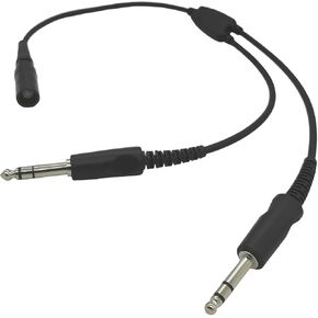 6 Pins Cable Aviation Headset Adapter Electric Navigation Accessory Compatible with Boss A20 GA Headphone (Pattern 4)