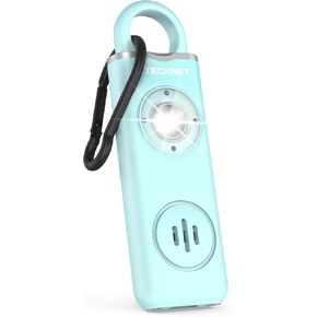 TECKNET Rechargeable Personal Safety Alarm for Women, 130dB Self Defense Keychain Alarm with SOS Strobe Light, Low Battery Notice, Personal Alarm Loud Siren Safety Keychain for Girls Kids Elderly