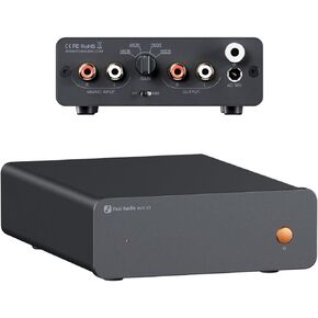 Fosi Audio Box X5 Phono Preamp for Turntable, Mini Preamplifier Home Audio for MM & MC Cartridge Turntable/Phonograph Record Player/Active Speakers, 4-Level Adjustable Gain 38/48/56/66 dB with RCA