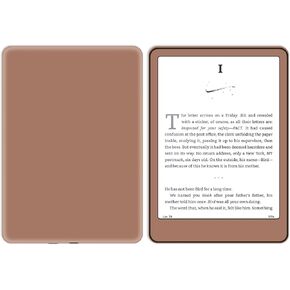 Sticker Skin Decal for Kindle, Full Wrap Protective Vinyl Sticker for Kindle Paperwhite (12th Generation) and Colorsoft Signature (2024 Release)-Mocha Mousse