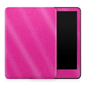 Glossy Glitter Tablet Skin Compatible with Amazon Kindle Colorsoft (2024) - Solid Hot Pink - Premium 3M Vinyl Protective Wrap Decal Cover - Easy to Apply | Crafted in The USA by MightySkins