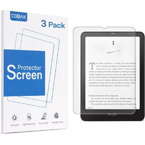 CoBak 3 Pack Anti-Glare Matte Screen Protector for 7" Kindle Paperwhite 12th Gen 2024 & Kindle Colorsoft Signature Edition,Boox Go 7,Kobo Aura 2 - Max Clarity, Fingerprint Resistant - Ultra-Fine Texture PET Film