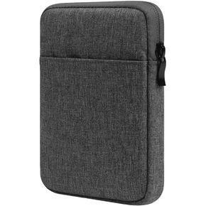 Sleeve Case Bag, Protective Nylon Cover Compatible with 6" - 7" E-Reader, Dark Grey