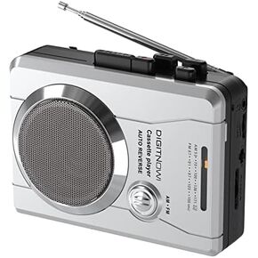 Portable Cassette Player Recorder, Vintage AM FM Radio, Handheld Compact Cassette Player Stereo with Built-in Speaker & Microphone