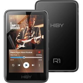 HiBy R1 HiFi MP3 Player with Bluetooth 5.1 Hi-Res Audio Certified DSD 256 Native Tidal Qobuz Player MSEB Tuning 3"Touchscreen 2TB Expanded Memory