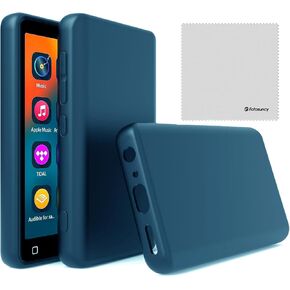 Mp3 Player Case for innioasis G1 G3 4.0 inch, Fotosuncy Slim Fit Soft TPU Matte Cover with Cleaning Cloth Navy Blue