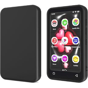 Mp3 MP4 Player Case for TIMMKOO Q8, Q5 and Q3E 4.0 inch, Fotosuncy Slim Fit Soft TPU Matte Cover with Cleaning Cloth Black