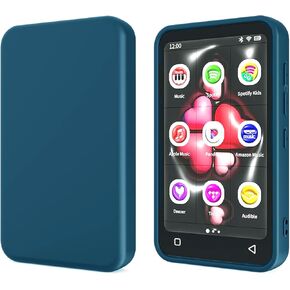 Mp3 MP4 Player Case for TIMMKOO Q8, Q5 and Q3E 4.0 inch, Fotosuncy Slim Fit Soft TPU Matte Cover with Cleaning Cloth Navy Blue