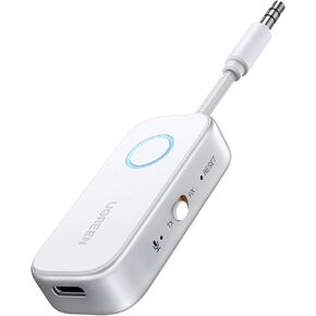 UGREEN Airplane Bluetooth 5.4 Transmitter Receiver for 2 Airpods or Headphones, Airplane Travel Essentials 2-in-1 Wireless Bluetooth Adapter, 3.5MM AUX Jack Adapter on Flight, TV, Car Stereo