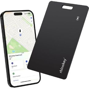 بطاقة Smartcard by Rhinokey® - بطاقة تعقب المحفظة قابلة للشحن 1.8 مم Apple أبل أن أتعثر