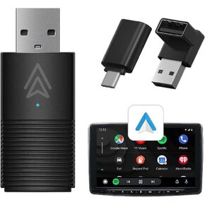 Mini Android Auto Wireless Adapter Small Android auto Dongle Converts Wired to Wireless Instant Connectivity Compatible with Android 11+ & Cars from 2016
