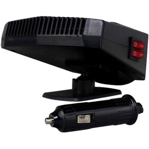 Car Fan Fast Heating Defrost Defogger, 12V 200W Mini Cooling Fan Adjustable Angle 2 in 1 Portable