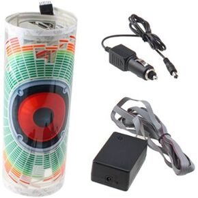 Auto Music Rhythm Lamp Sound Voice Beat Glow LED Light Car Activated Equalizer Stickers 90 * 25CM