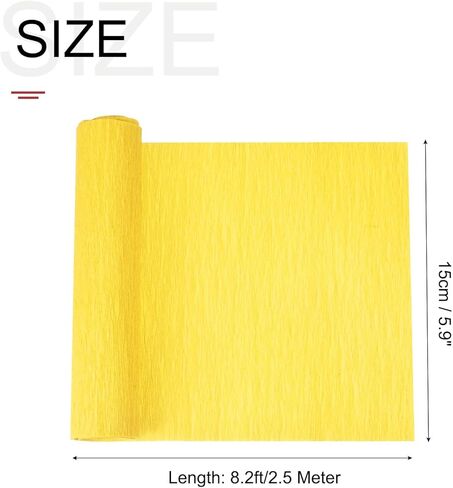 MECCANIXITY Crepe Paper Roll Crepe Paper Decoration 8.2ft Long 5.9 Inch Wide for Wedding Ceremony Various Large Festivals Decoration, Beige in Saudi Arabia