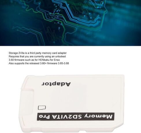 V5.0 SD2VITA PS VITA AMMERAL ADAPTER ، لبطاقة لعبة PS VITA SD 1000/2000 SD SLOT SLOT 3.60 نظام SD2VITA ، من أجل Henkaku ، لنظام ENSO 3.60 in Saudi Arabia