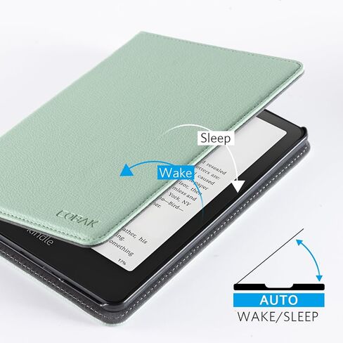 CoBak Stand Case for 7" Kindle Paperwhite 12th Gen 2024 and Kindle Colorsoft with Hand Strap - Compatible with iPhone MagSafe, for Samsung/Belkin/Anker Wireless Charging Pads, Durable, Auto Sleep Wake in Kuwait