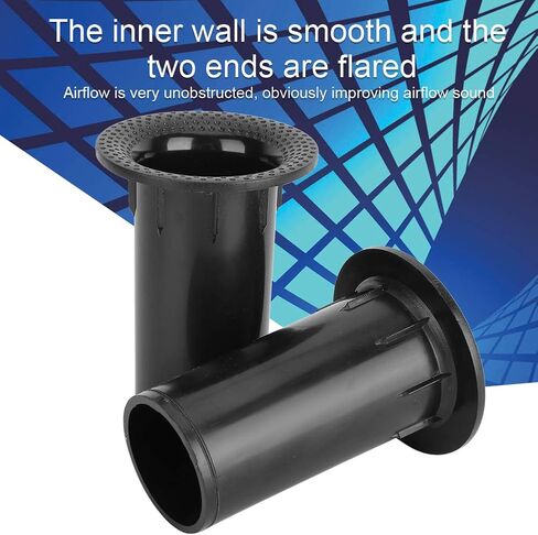Speaker Port Tubes for Bass Enhancer, Subwoofer Air Ports Repalcement & DIY Parts 42.5mm x 80mm Speaker Cabinet Port Tube, 4-Pcs(Black) in Kuwait