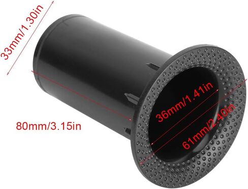 Speaker Port Tubes for Bass Enhancer, Subwoofer Air Ports Repalcement & DIY Parts 42.5mm x 80mm Speaker Cabinet Port Tube, 4-Pcs(Black) in Kuwait