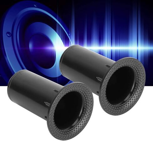 Speaker Port Tubes for Bass Enhancer, Subwoofer Air Ports Repalcement & DIY Parts 42.5mm x 80mm Speaker Cabinet Port Tube, 4-Pcs(Black) in Kuwait