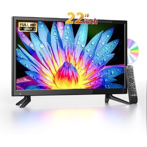 22 Inch TV DVD Your Mobile Home Entertainment Kitchen Bedroom Camping RV US TV DVD Combos Built in DVD Stellar Visuals Sound