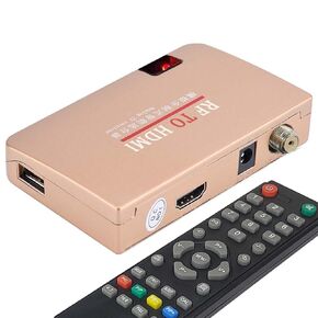 RF Demodulator Coaxial to HDMI UHF Modulator VHF Adapter Coax Converter for Old Video CD Player VHS Videodisc Betamax JVC Camcorder Atari 2600 VCR PS1 NES SNES to HDTV HD Digital Monitor Projector TV