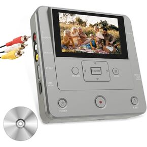 VHS to Digital Converter, DVD Recorder for TV Recording, VHS/VCR/Camcorder to USB Device/SD Card/HDD,Smart Phone WiFi to DVD/USB/SD/HDD Copy, WiFi APP DVD Recorder【Comes with AV Cable & 10 DVD-R】