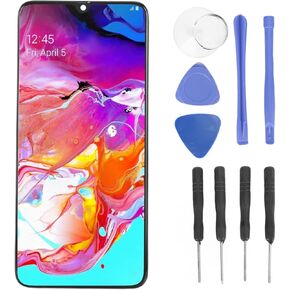 LCD Display Digitizer Screen for for Galaxy A70 A705 A705 A705F A705FN A705GM A7050 A705W A705U, 6.7 Inch Digitizer Assembly Kit with Frame