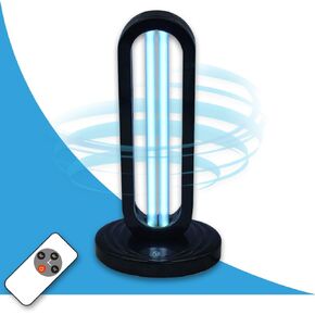 Tower - UV Light Sanitizer & Ultraviolet Lamp with Remote Control (UV-C Cleaner for Home, Room, Office | 38W UVC Disinfection Bulb | Kill Germs, Bacteria, Virus, Dust | USA)