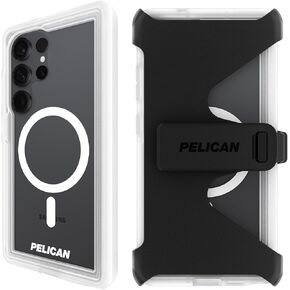 Pelican Protector Samsung Galaxy S25 Ultra Case [Magnetic and Wireless Charging] Rugged Phone Cover w/ 16ft Military-Grade Drop Protection - Heavy Duty Case for Samsung Galaxy S25 Ultra 6.9" - Black