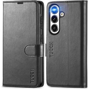 محفظة Case Tucch لـ Galaxy S25 Ultra ، Kickstand [Rfid Locking] حامل البطاقة ، جلود Pu Magnetic Magnetic [TPU srackproof Interior Case] ​​غطاء الواقي المتوافق مع Galaxy S25 Ultra ، Black in Kuwait