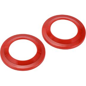 2 Pcs A Pillar Speaker Ring Cover Trim for Jeep Wrangler JK 2007-2014 Window A Pillar Front Horn Speaker Cover Stereo Audio Frame Trims ABS Red