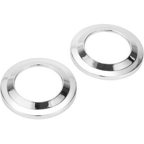 2pcs A Pillar Speaker Ring Cover Trim for Jeep Wrangler JK 2007-2014 Window A Pillar Front Horn Speaker Cover Stereo Audio Frame Trims ABS Silver Tone
