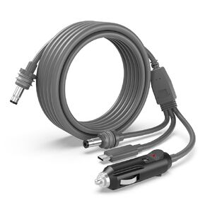 3 in 1 Cable Replacement for Starlink Mini USB-C 12-24V Cigarette Lighter Plug & DC Cables,Replacement Cable for Starlink Mini Power Cable- Waterproof for Starlink Mini Accessories 9.8FT