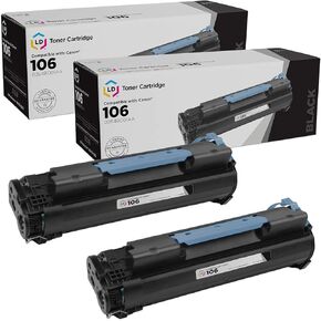 LD Products Toner Cartridge Replacement for Canon 106 0264B001AA (Black, 2-Pack) Compatible with ImageClass MF6530, MF6540, MF6550, MF6560, MF6580, MF6590, MF6595, MF6595cx