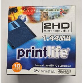 Generic Floppy Disks--New 10 Pack, 1.44MB. Floppy diskettes formatted in 2024!, Blue/black
